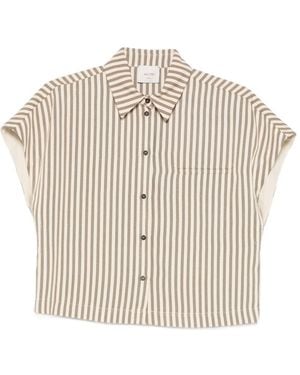 Alysi Striped Shirt - White