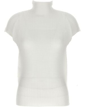 Issey Miyake 'Wooly Pleats' Blouse - White
