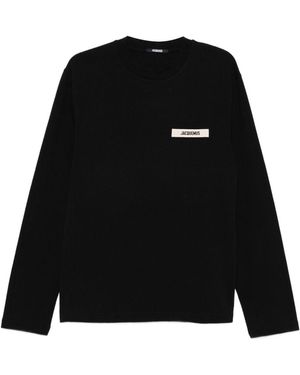 Jacquemus Long-Sleeved T-Shirt - Schwarz