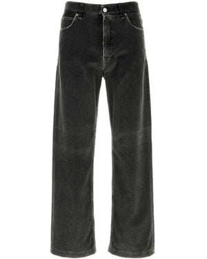 Fendi Charcoal Corduroy Pant - Black