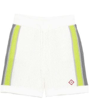 CASABLANCA Striped Shorts - White