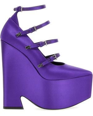 Versace Zapatos Tempest con plataforma - Morado