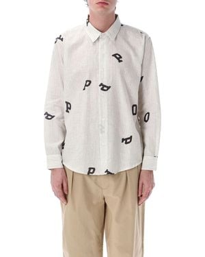 Pop Trading Co. T Shirts En Polos White - Grijs