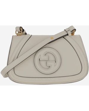 Gucci Kleine Blondie-Tasche - Grau