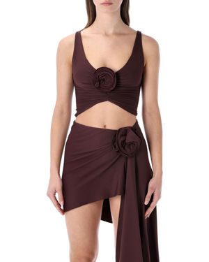 Magda Butrym Magda Butrym Top Lila - Schwarz