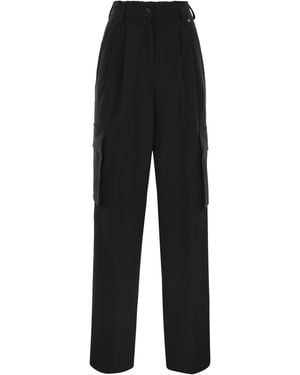 Herno Soft Wool Cargo Pants - Zwart