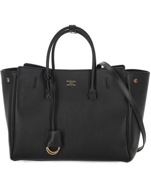 Balenciaga Carry All Hampton Shoulder Bag - Black