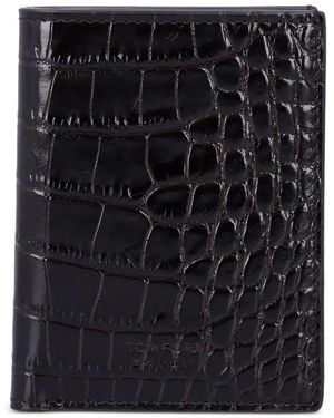 Tom Ford Tarjetero plegable - Negro