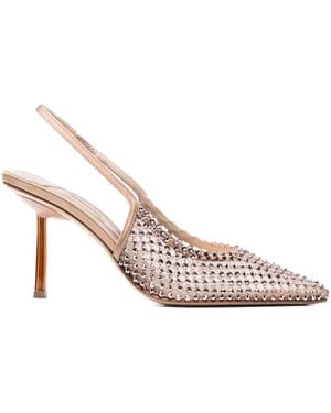 Le Silla Gilda Pumps mit Kristallen 80mm - Pink
