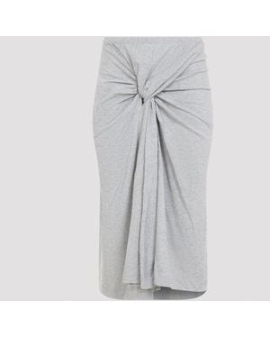 Dries Van Noten Hemellana Midi-rok - Grijs