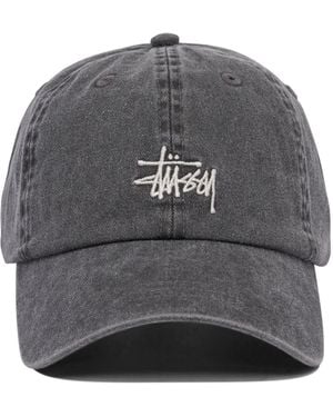 Stussy Basic Washed Cap - Grey
