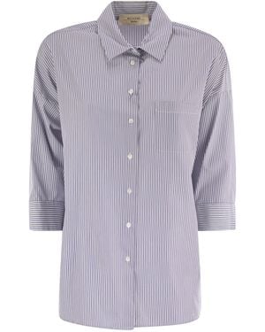 Weekend by Maxmara Giralda Soft Poplin Shirt - Purple