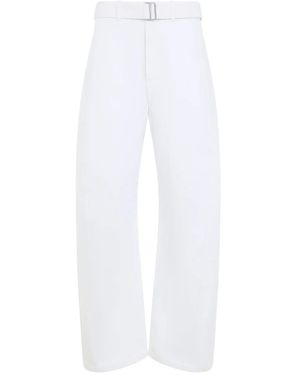 Lemaire Twisted Belted Trousers - White