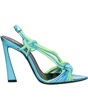 Saint Laurent Sandals Scoubi Women Rubber Blue/cerulean - Blauw