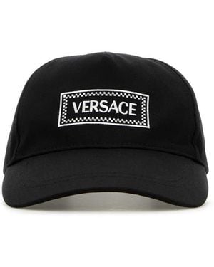 Versace Cotton Baseball Cap - Black