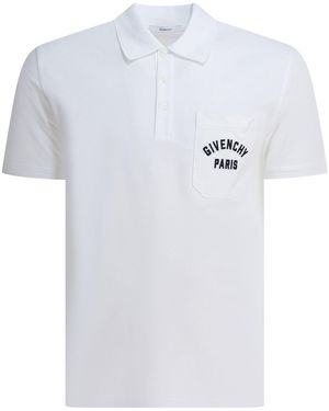 Givenchy Kurzärmliges Poloshirt aus Baumwolle von - Weiß