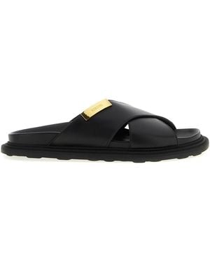 Moschino Ledersandalen - Schwarz