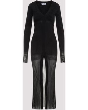 The Attico Midi Dress - Black