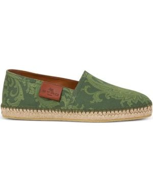 Etro Alpargatas con estampado de cachemira de - Verde