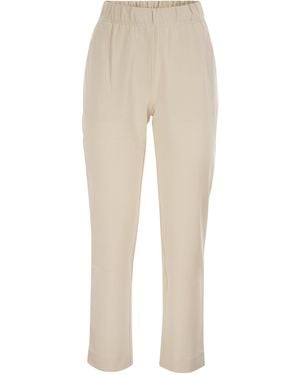 Weekend by Maxmara Wkdelfo Slim-fit Technische Jerseybroek Met Stretch - Naturel