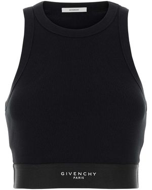Givenchy Cropped Tank Top - Black