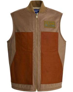Junya Watanabe Sleeveless Wool Jacket Jackets And Coats - Brown