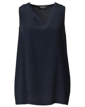 Fabiana Filippi Tanktop mit V-Ausschnitt - Blau