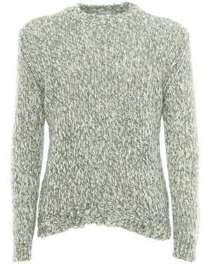 Sette Fili Cashmere 7 Cashmere Threads Twisted Over With Macro Tweed Thread - Green