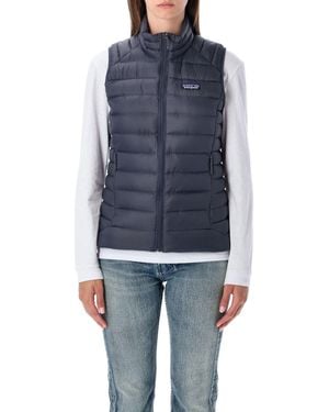 Patagonia Down Sweater Recycled Down Vest - Blue