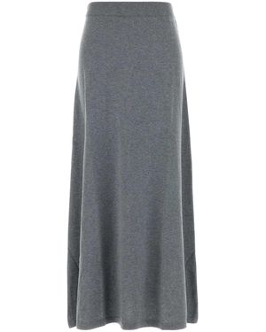 Lisa Yang Cotton Blend Adrienne Skirt - Grey