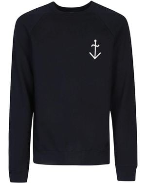 La Paz Sudadera de algodón orgánico de logo - Azul
