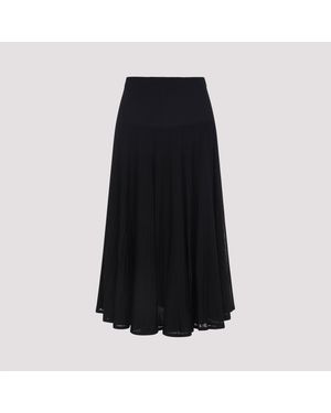 Ralph Lauren Celia Mid Long Skirt - Negro