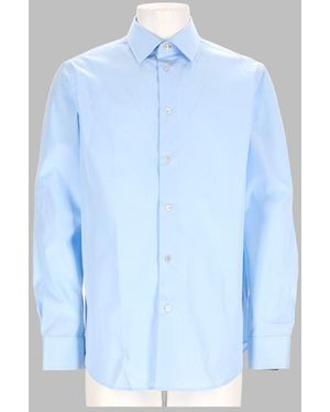 Paul Smith Tailored Long-Sleeve Cotton Shirt - Blue