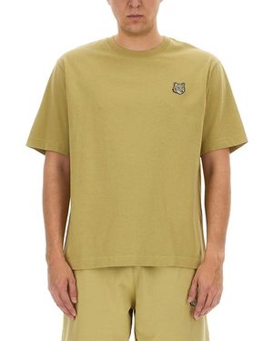 Maison Kitsuné "Fox Head" T-Shirt - Green