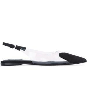 Alaïa Flat Slingbacks - White