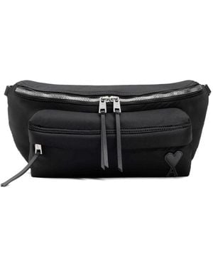 Ami Paris Nylon Belt Bag - Black