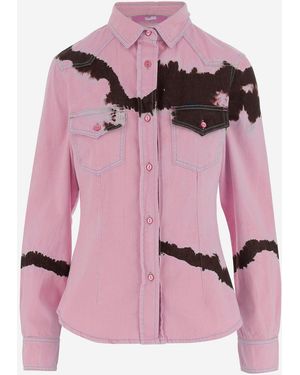 DON'T @ ME Batik-Baumwollhemd - Pink