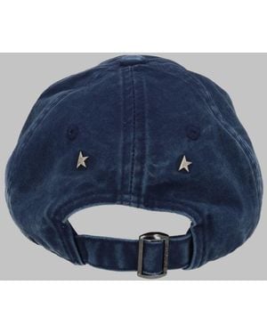 Golden Goose Baseball Cap Cotton Hat - Blue
