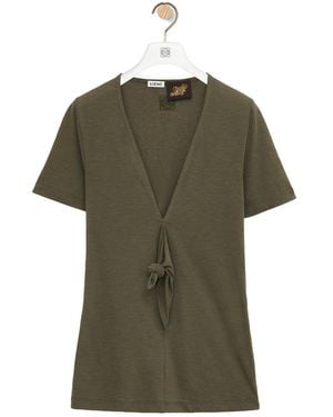 Loewe Cotton Blend T-Shirt - Green