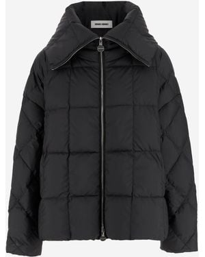 ダウンジャケット・コート Mm The Cube Dark Grey Nylon Spacev Down Jacket Max Mara The Cube Dark Grey Nylon Spacev Down Jacket In Gray