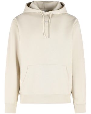 Drole de Monsieur Dark Cotton Hoodie - White