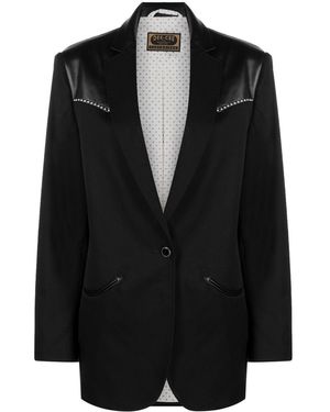 Washington DEE-CEE U.S.A. Blazer Mit Einsätzen - Schwarz