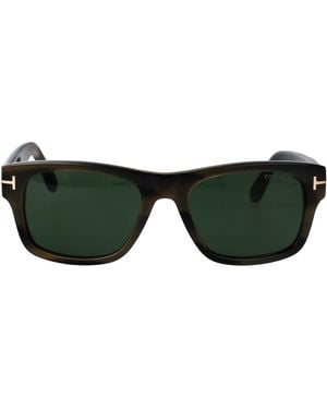 Tom Ford Squared Sunglasses Ft1303 55 N - Green