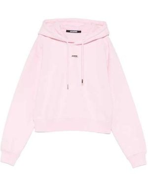 Jacquemus Hoodie Met Logopatch - Roze