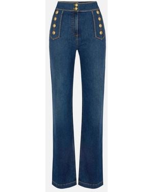 Elisabetta Franchi Palazzo Jeans - Blue