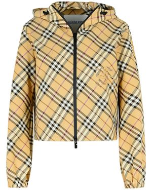 Burberry 'Check' Giacca Poliammide Down - Metallizzato