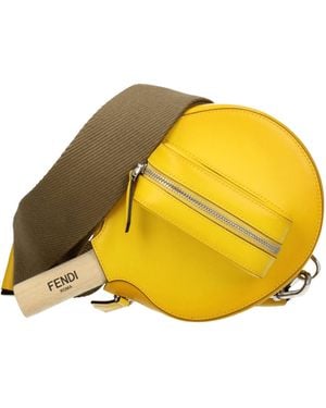 Fendi Geschenkideen Schlägerhalter Mann Leder Gelb
