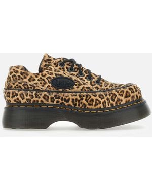 Dr. Martens Leopardenmuster-Schnürschuhe - Braun