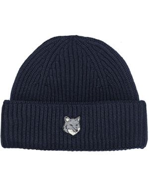 Maison Kitsuné Bonnet "Tête de Renard" - Bleu