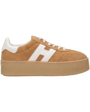 Hogan Sneakers Kamel+Weiß - Braun